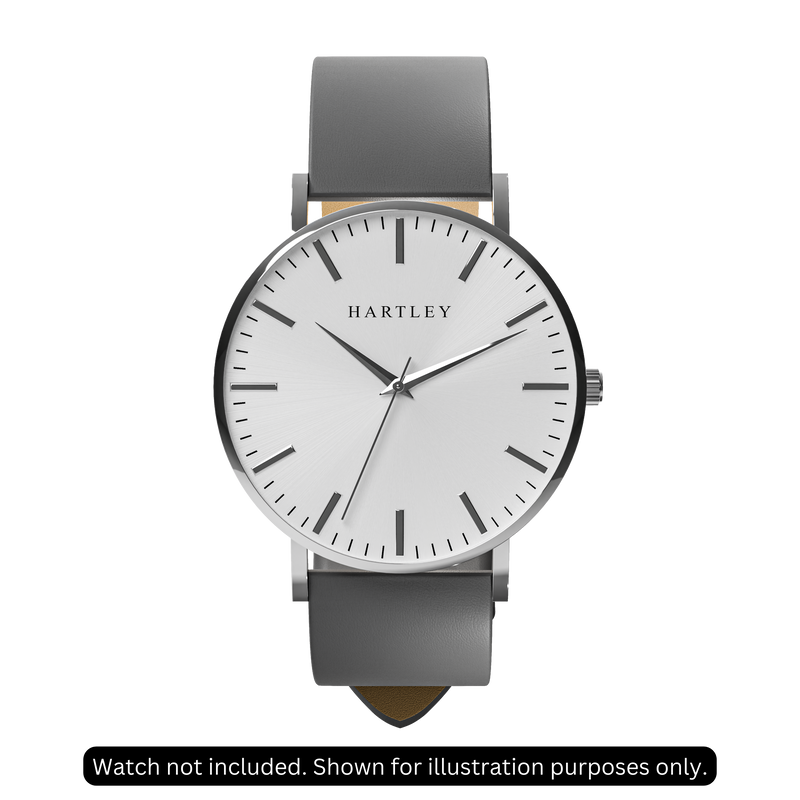 Grey Leather Strap Example Image 1