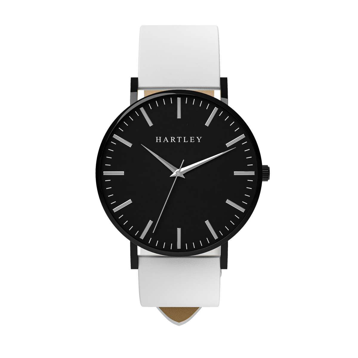 HERITAGE BLACK WITH WHITE LEATHER FRONT VIEW