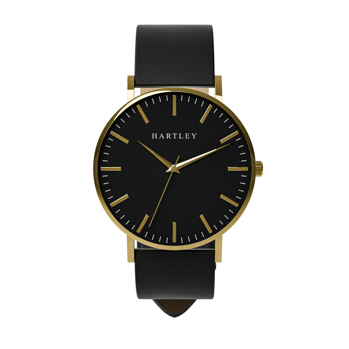 HERITAGE GOLD WITH BLACK LEATHER FRONT VIEW
