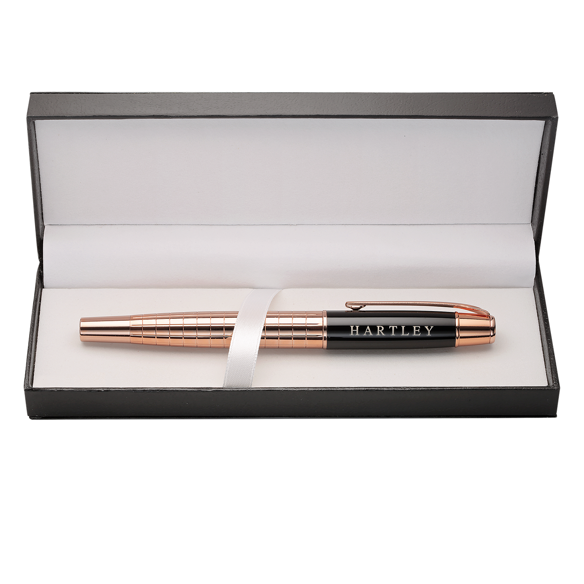 Hartley Rose Gold Executive Fountain Pen In Box