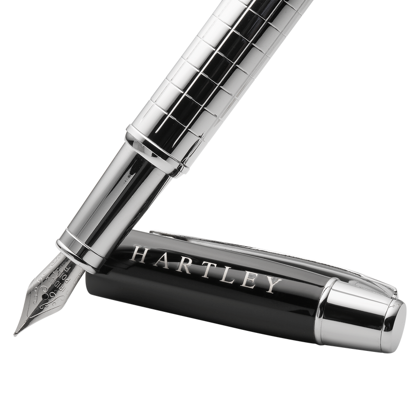Hartley Silver Executive Fountain Pen Close Up